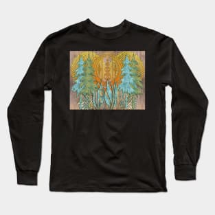 Mysterious Forest Ancient Aliens Mystery Trees Adventure Woodlands Festival Fun Long Sleeve T-Shirt